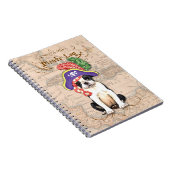 Carnet Boston Terrier Pirate (Côté Droit)