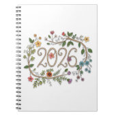 Carnet Botanical 2026 Typography with Flowering Vines (Devant)