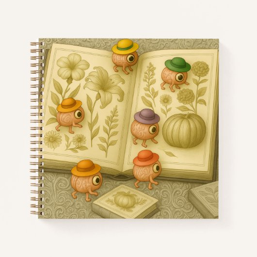 Carnet Botanical Art-Exploring Brain Aliens (Devant)