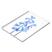 Carnet Botanical bluebells flower watercolor (Côté gauche)