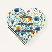 Carnet Botanical Spiral Heart Notebook (Devant)
