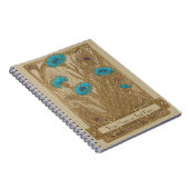 Carnet Botanical Tapestry: The Blue Cornflower Art Nouvea (Côté Droit)