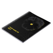 Carnet Botanical Velvet: The 'Sorbet Black Delight' Viola (Côté gauche)