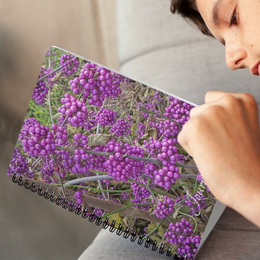 Carnet Botanique de Beautyberry d'Amérique pourpre