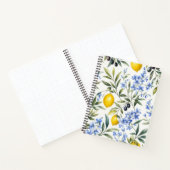 Carnet Botanique Fleur Bleue et Olive au Citron (Intérieur)