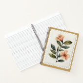 Carnet Botanique Fleurie de Style Rétro et Timbre- (Intérieur)