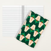 Carnet botanique géométrique moderne Emerald Arc (À l'intérieur)
