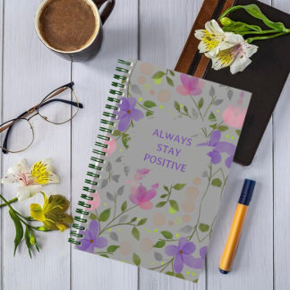 Carnet botanique inspiré élégant girly floral