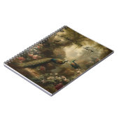 Carnet Botanique : jardin de trois paons personnalisable (Côté gauche)