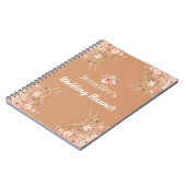 Carnet botanique marron automne automne wedding planner (Côté gauche)