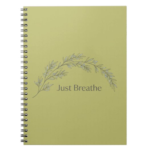 Carnet Botanique Minimaliste Respirer (Devant)
