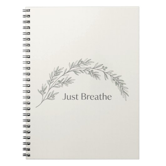 Carnet Botanique Minimaliste Respirer (Devant)