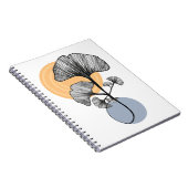 Carnet Botanique Moderne de Feuille de Ginkgo (Côté Droit)