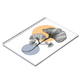 Carnet Botanique Moderne de Feuille de Ginkgo (Côté gauche)