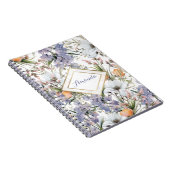 Carnet Botanique pastel couleurs fleur sauvage été fleuri (Côté Droit)