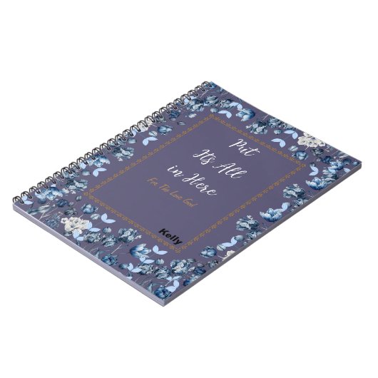 Carnet Botanique Pourpre (Côté gauche)