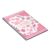Carnet Botanique rose sur mesure (Côté Droit)