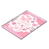 Carnet Botanique rose sur mesure (Côté gauche)