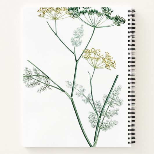 Carnet Botanique verte douce IV (Dos)