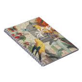 Carnet Botanique Vintage Oiseaux Nature Tropical Antique (Côté Droit)