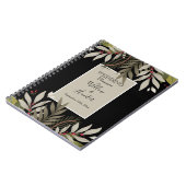 Carnet Botaniques mudues sur Wedding planner noir (Côté gauche)