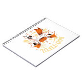 Carnet Botiful Funny Halloween Coquette Bow Citrouille (Côté gauche)