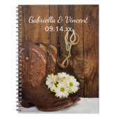Carnet Botte de cowboy, Mariage campagnard de bit de chev (Devant)