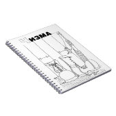 Carnet botte serbe cyrillique (Côté Droit)