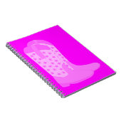 Carnet Bottes Cowboy avec étoiles rose (Côté Droit)