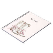 Carnet Bottes de cowgirl roses (Côté gauche)