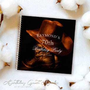 Carnet Bottes Rustiques Personnalisées Botte de Cowboy An
