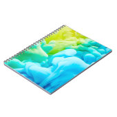 Carnet Bouche d'encre dans le fond d'eau abstrait, arrièr (Côté gauche)