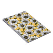Carnet Bouches blanches, fleurs sauvages sur jaune (Côté Droit)