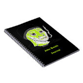 Carnet Boucle Spirale de Doomer Vert Personnalisable (Côté Droit)