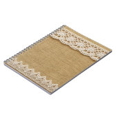 Carnet Boucles avec dentelle (Côté gauche)