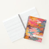 Carnet Boucles de marbre Abstrait coloré Personnalisées (Intérieur)