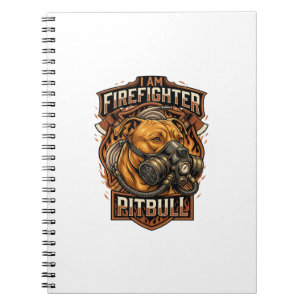 Carnet Bouclier de masque à gaz pour chien pitbull pompie