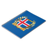 Carnet Bouclier du drapeau de l'Islande (Côté gauche)