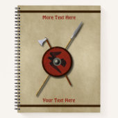 Carnet Bouclier Et Armes De Corbeau Viking (Devant)