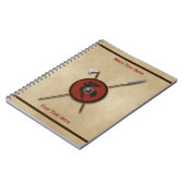 Carnet Bouclier Et Armes De Corbeau Viking (Côté gauche)