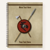 Carnet Bouclier Et Armes De Corbeau Viking (Devant)