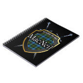 Carnet Bouclier et épées de tartan de MacNeil de clan (Côté gauche)