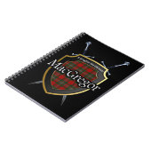 Carnet Bouclier et épées du tartan du clan MacGregor (Côté gauche)