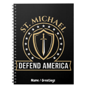 Carnet Bouclier tactique Saint Michel défend l'Amérique E