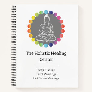 Carnet Bouddha Arc-en-ciel Chakras Yoga métaphysique spir