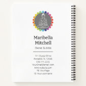 Carnet Bouddha Arc-en-ciel Chakras Yoga métaphysique spir (Dos)
