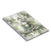 Carnet Bouddha de sérénité en bambou vert (Côté Droit)