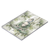 Carnet Bouddha de sérénité en bambou vert (Côté gauche)