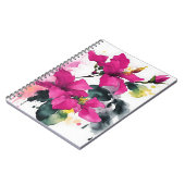 Carnet Bougainvillea - Watercolor flowers (Côté gauche)
