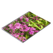 Carnet Bougainvillées tropicales violettes (Côté gauche)